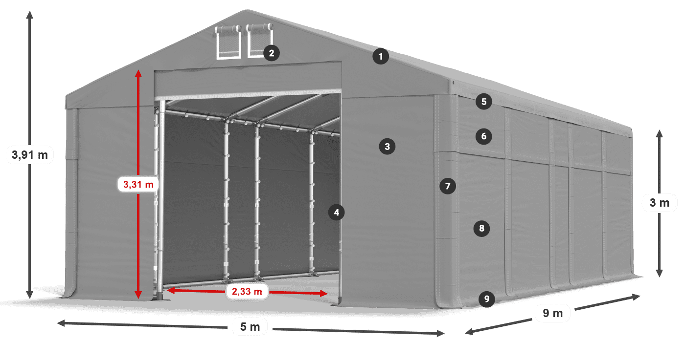 MFR 620 PVC légende 3m