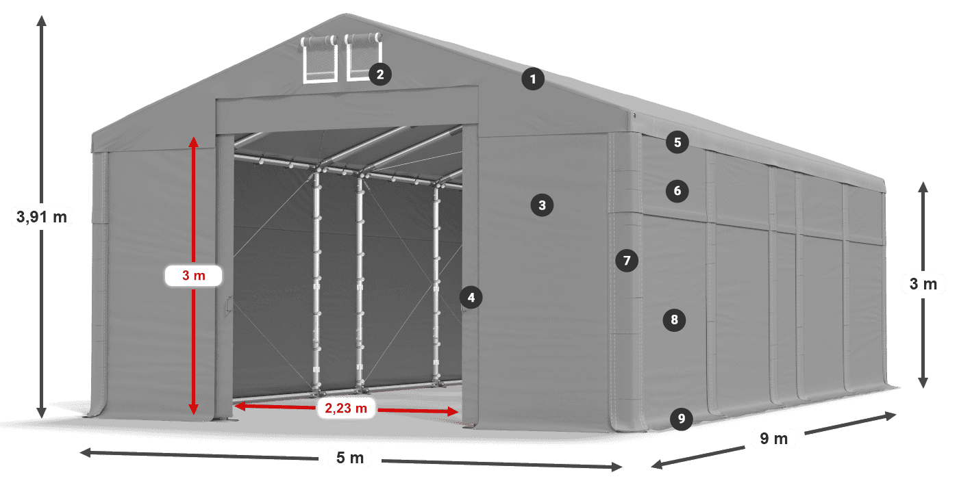 MFR 620 PVC légende 3m