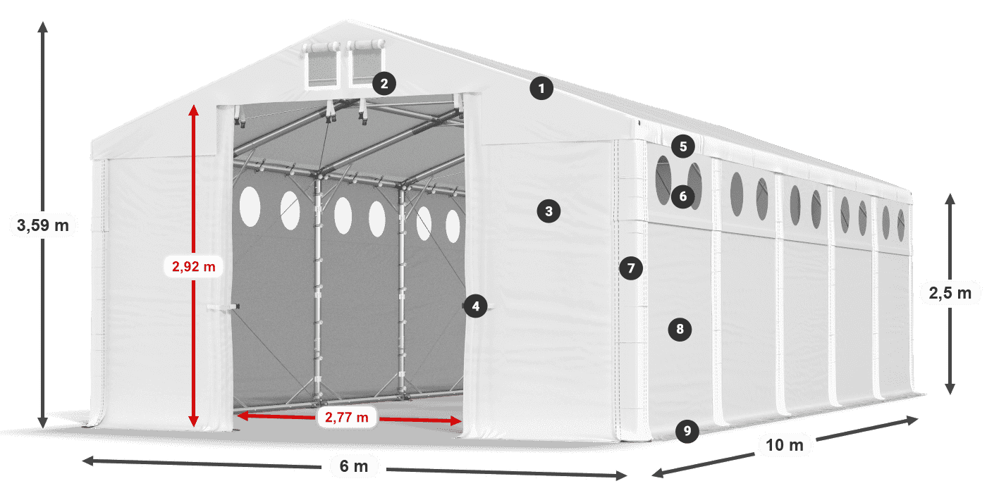 MFRO 620 PVC légende 2,5m