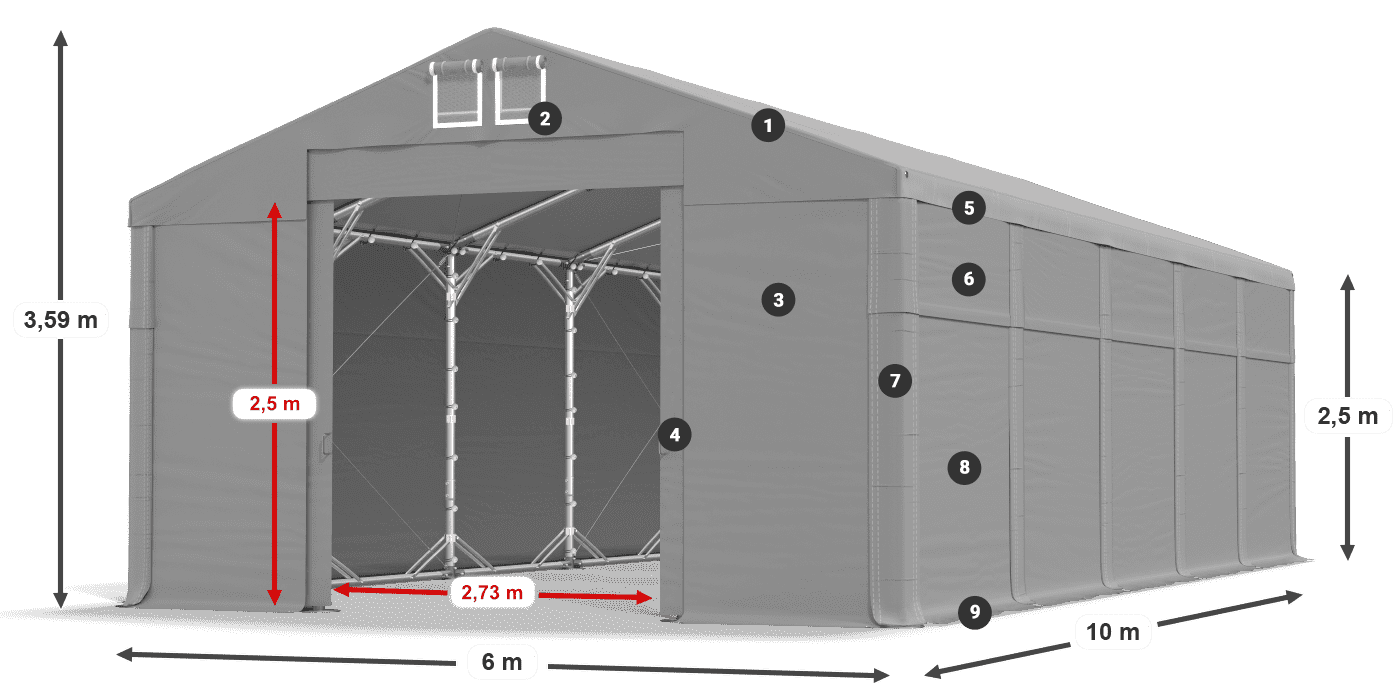 MFR 620 PVC légende 2,5m