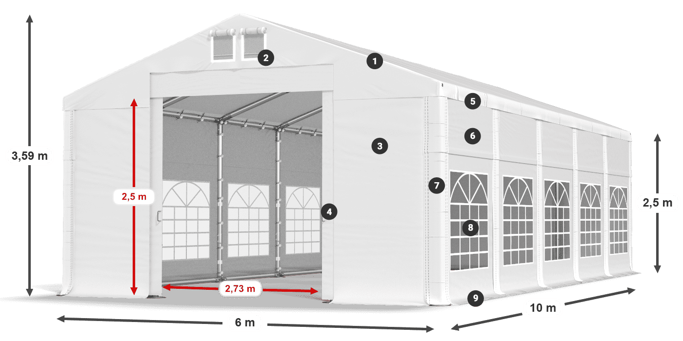 IFR 620 PVC légende 2,5m