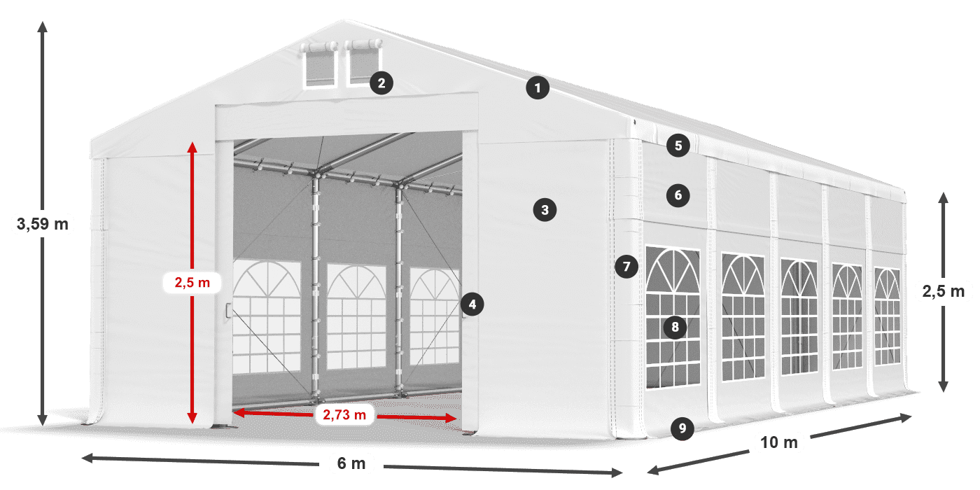 IFR 620 PVC légende 2,5m