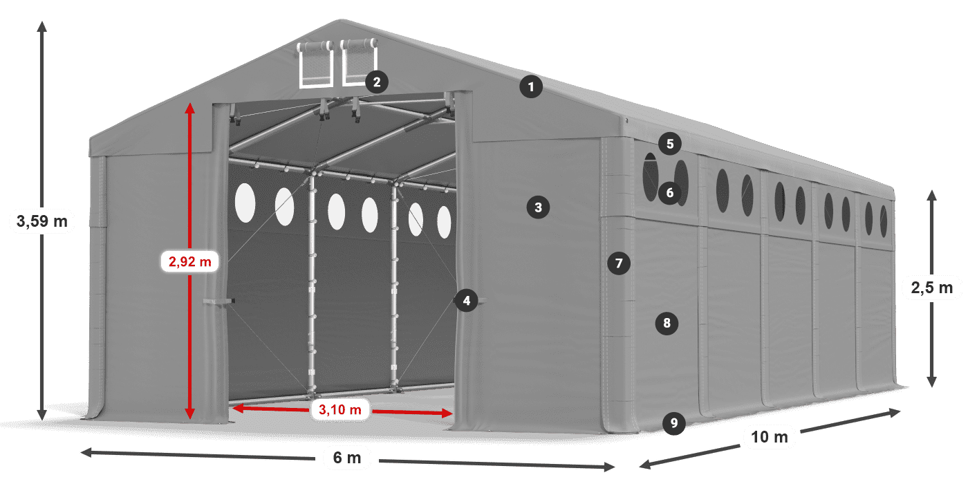 MSDO 560 PVC légende 2,5m
