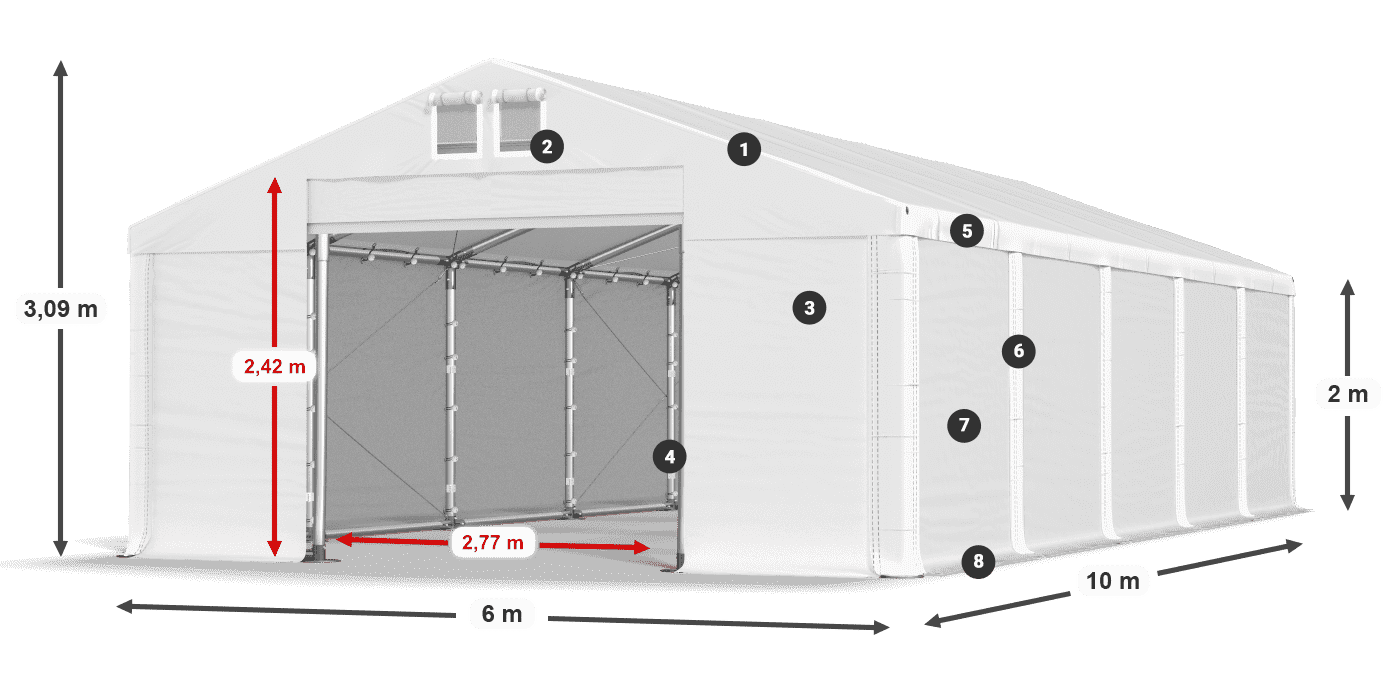 MMS 580 PVC légende 2m