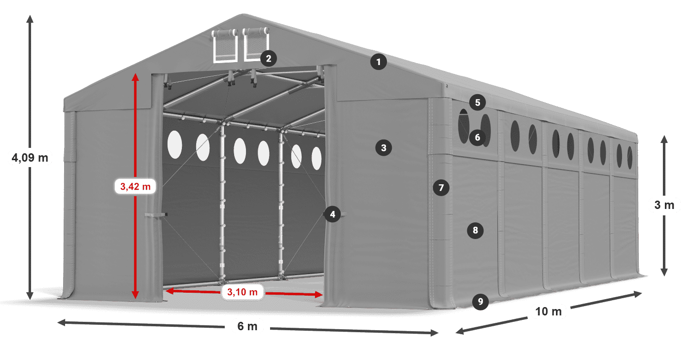 MFRO 620 PVC légende 3m