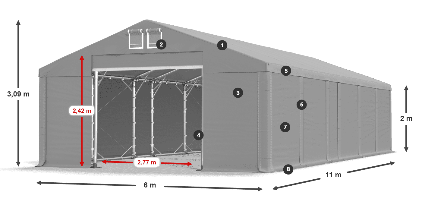 MFR 620 PVC légende 2m