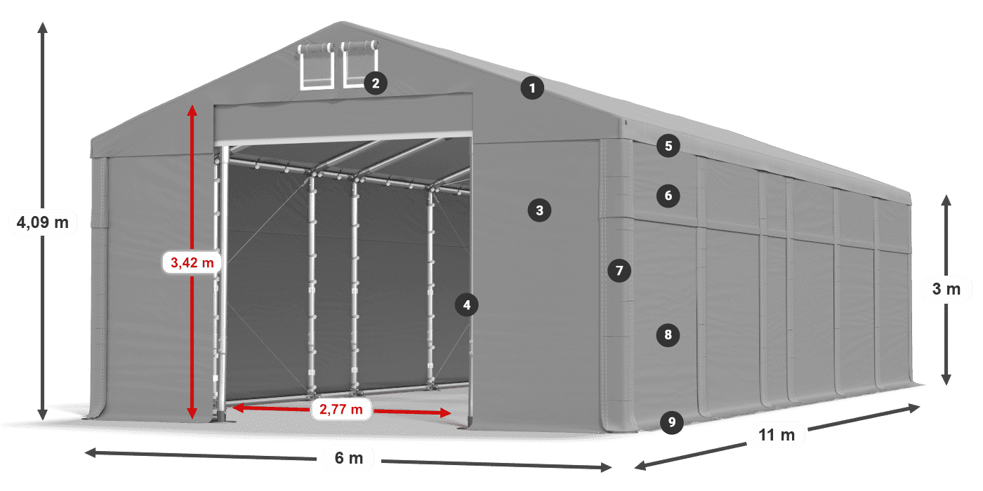 MFR 620 PVC légende 3m