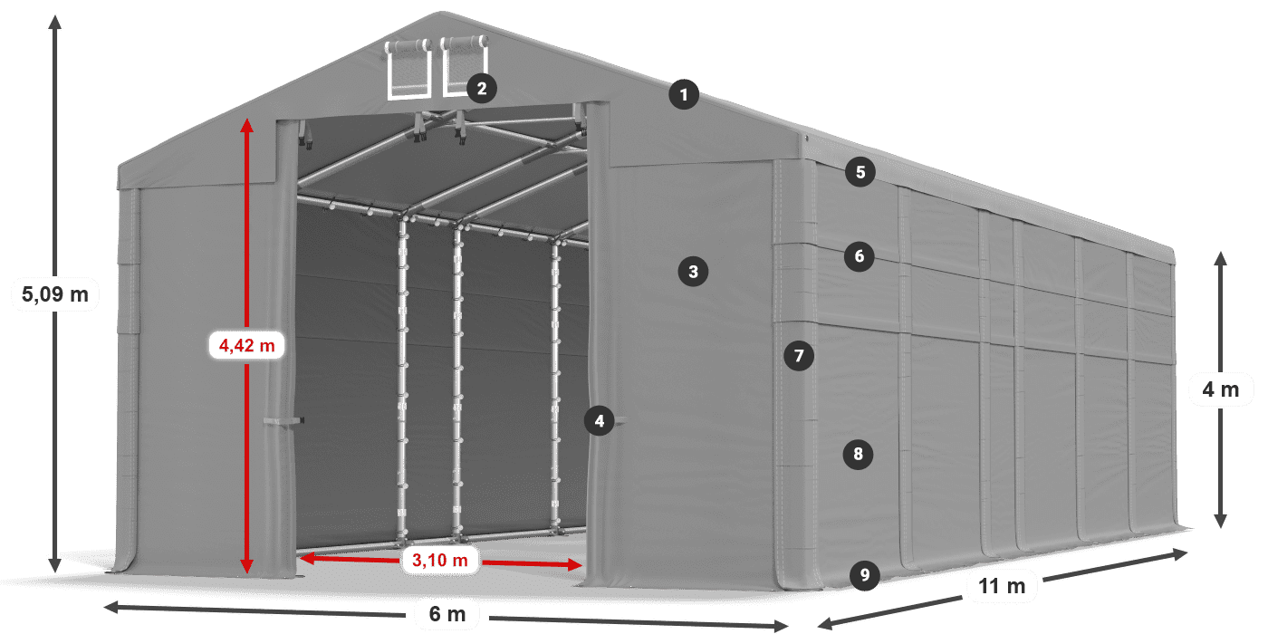 MFR 620 PVC légende 4m