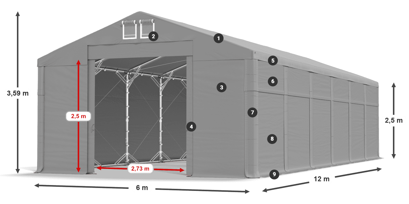 MFR 620 PVC légende 2,5m