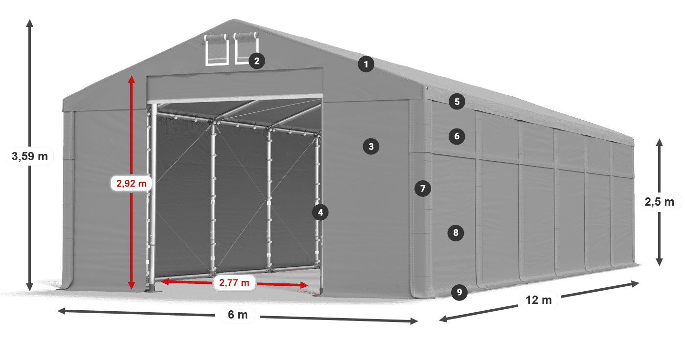 MFR 620 PVC légende 2,5m