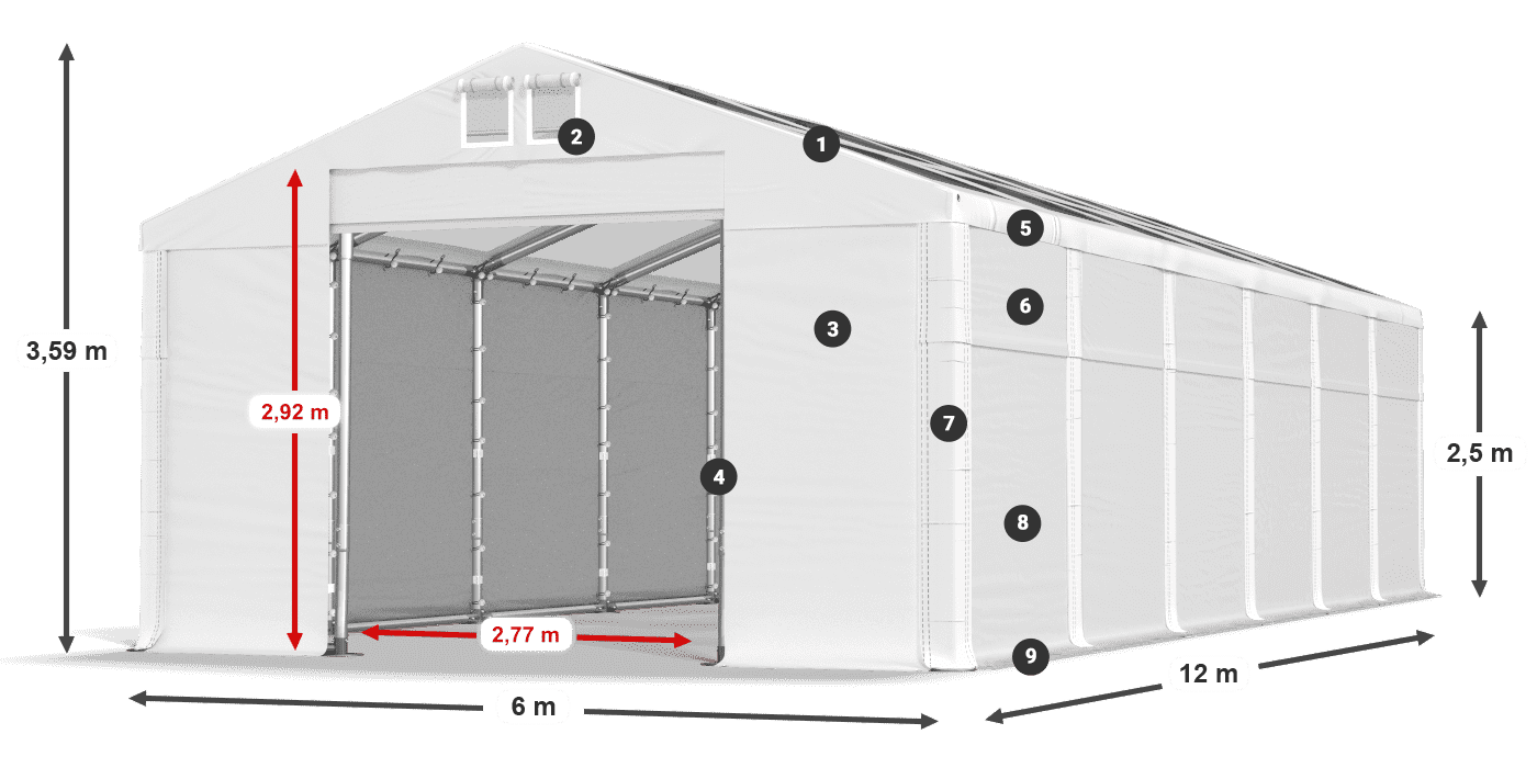 MMST 580 PVC légende 2,5m