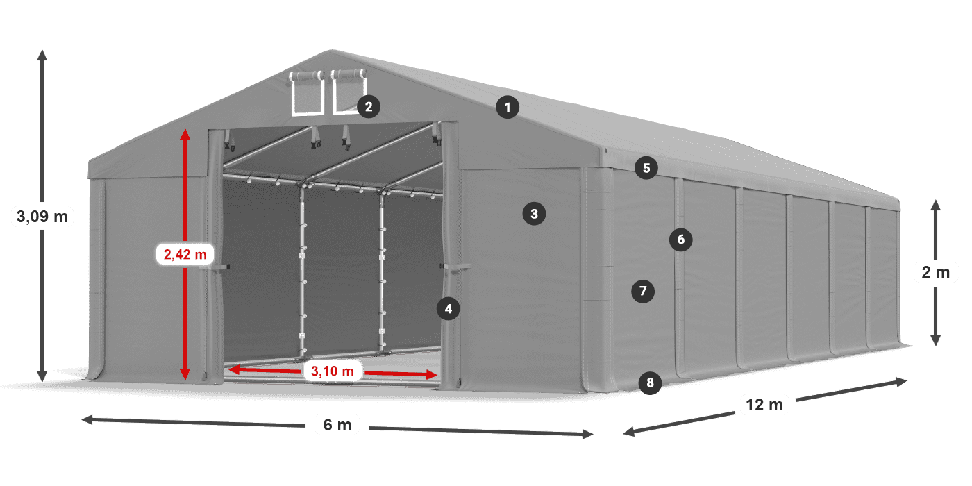 MFR 620 PVC légende 2m