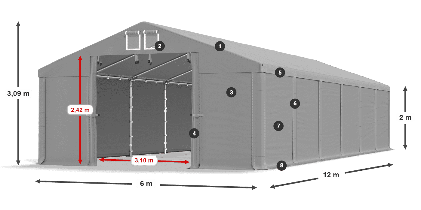MMS 580 PVC légende 2m