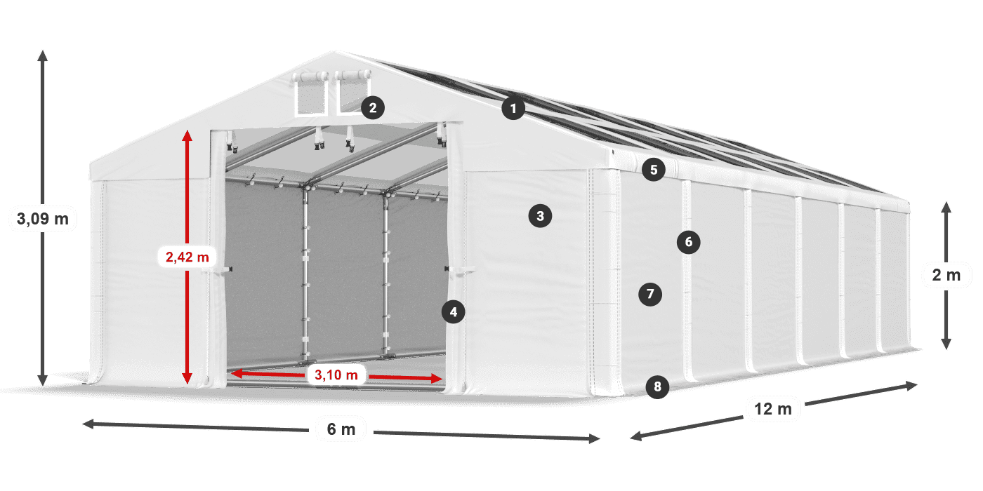 MMST 580 PVC légende 2m