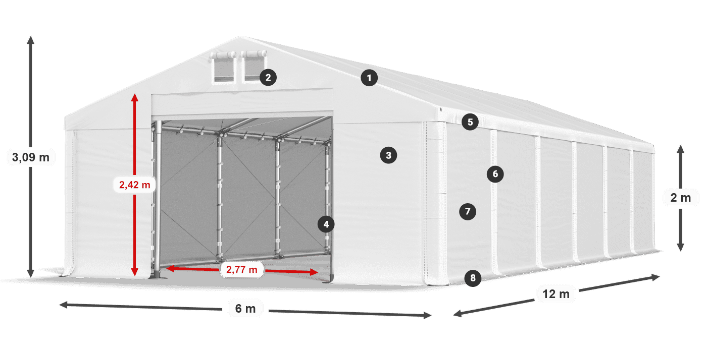 MMS 580 PVC légende 2m