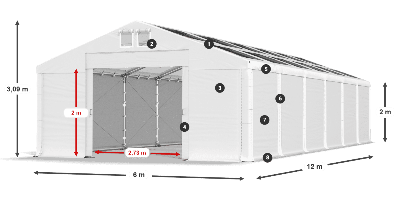 MMST 580 PVC légende 2m