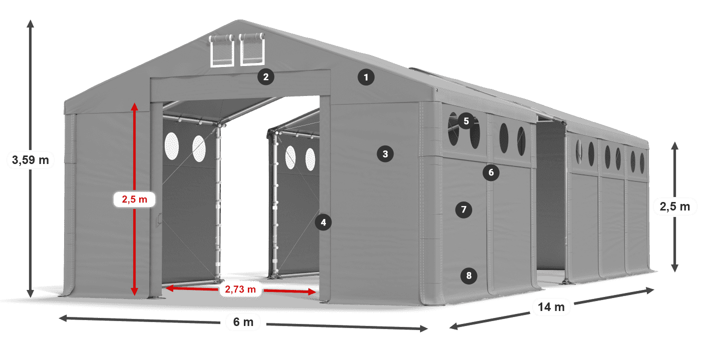 MFRO 620 PVC légende 2,5m