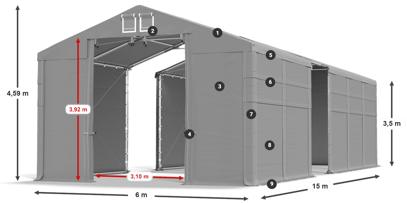 MFR 620 PVC légende 3,5m