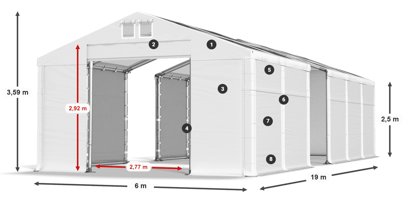 MMST 580 PVC légende 2,5m