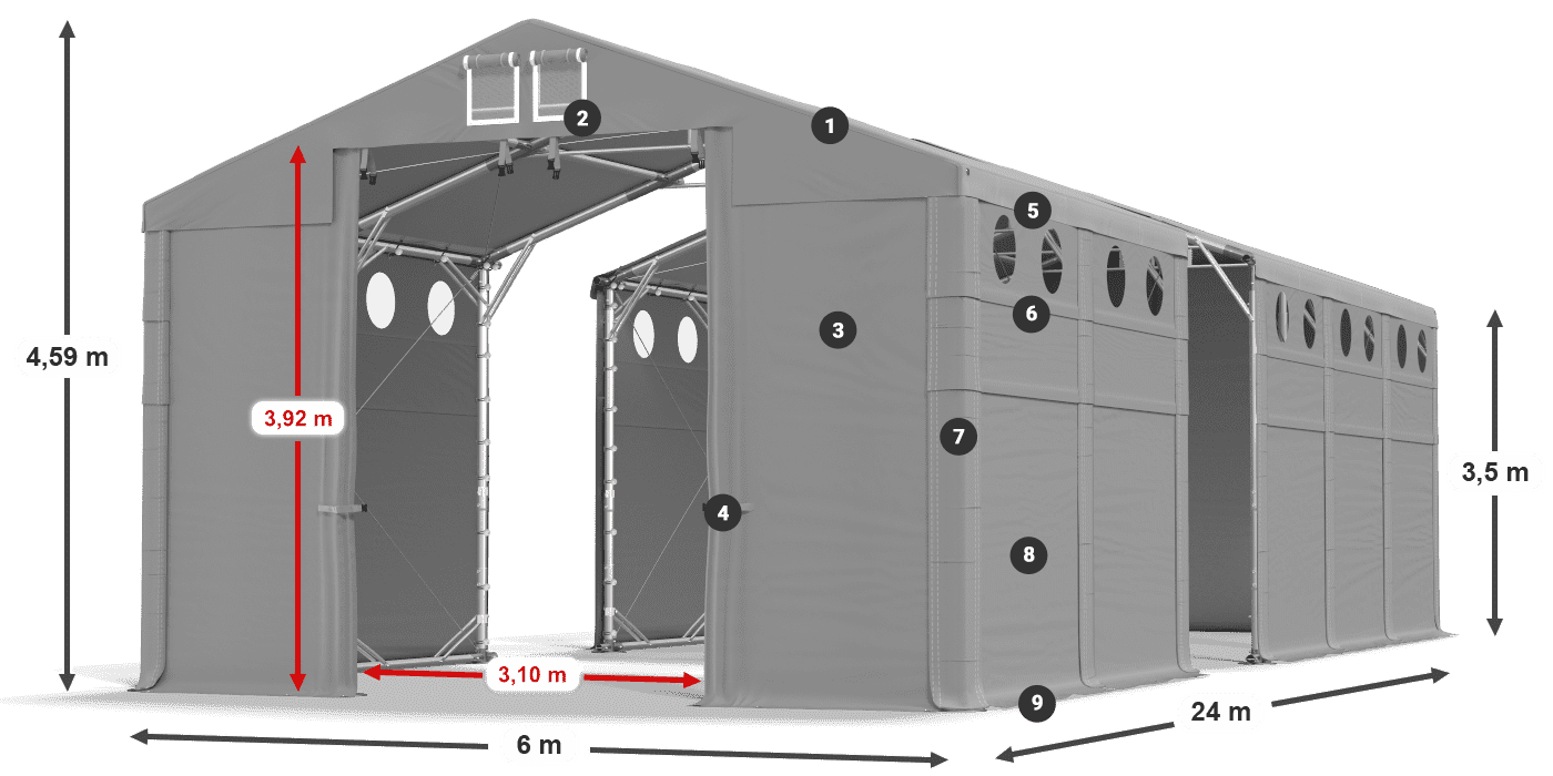 MFRO 620 PVC légende 3,5m