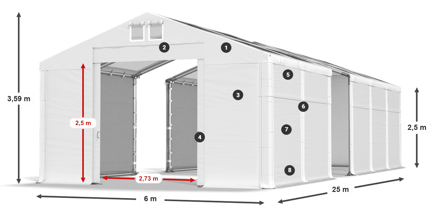 MMST 580 PVC légende 2,5m