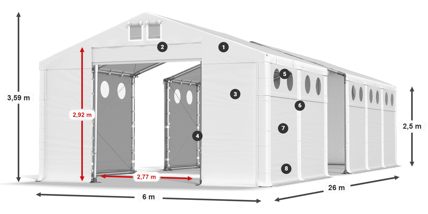 MFRO 620 PVC légende 2,5m
