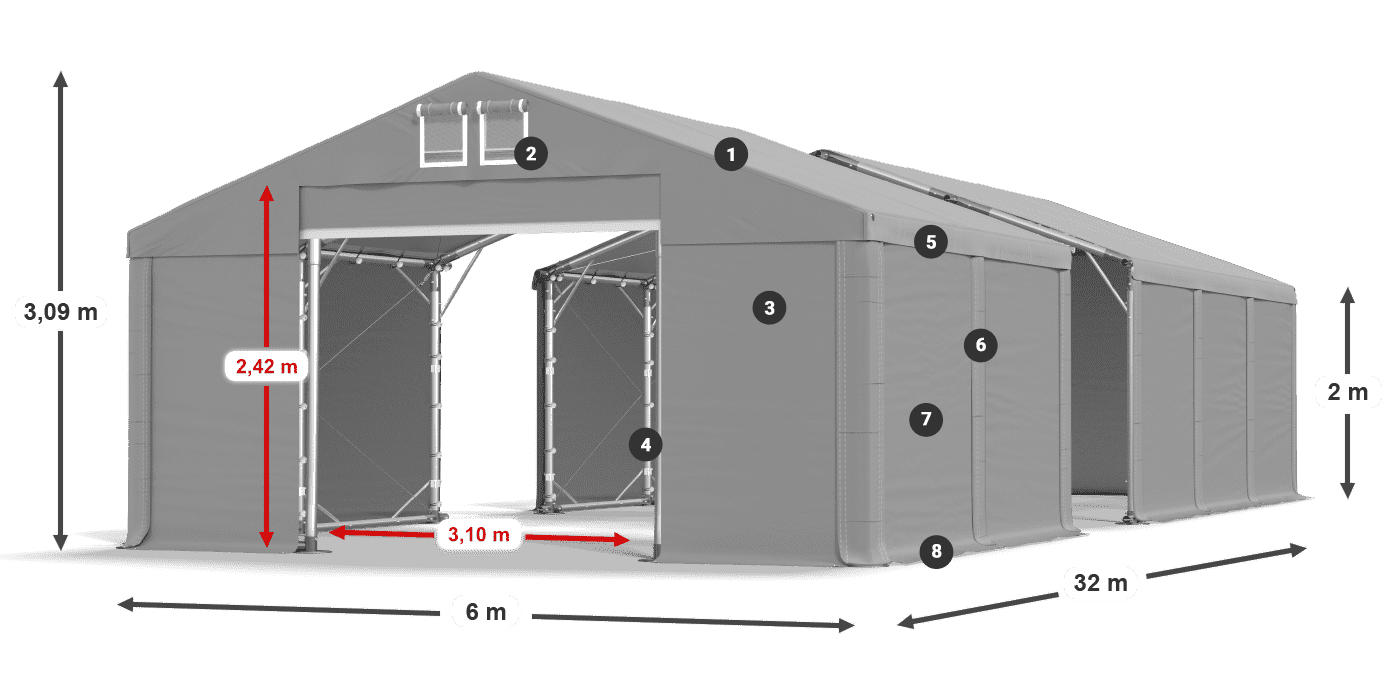 MMS 580 PVC légende 2m