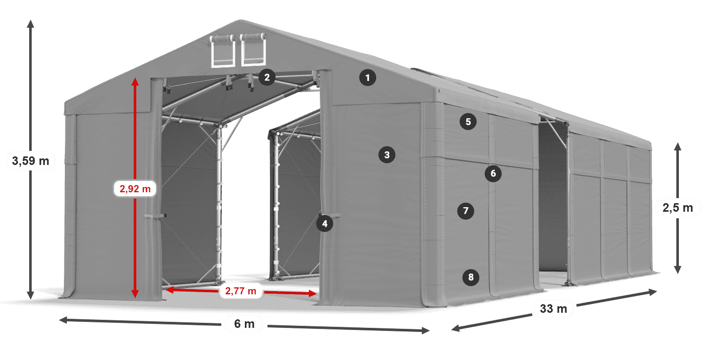 MFR 620 PVC légende 2,5m