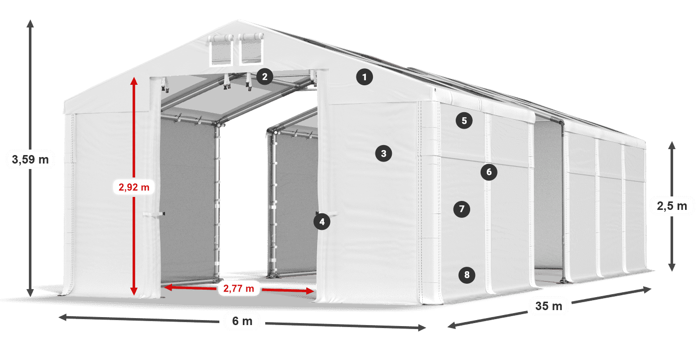 MMST 580 PVC légende 2,5m