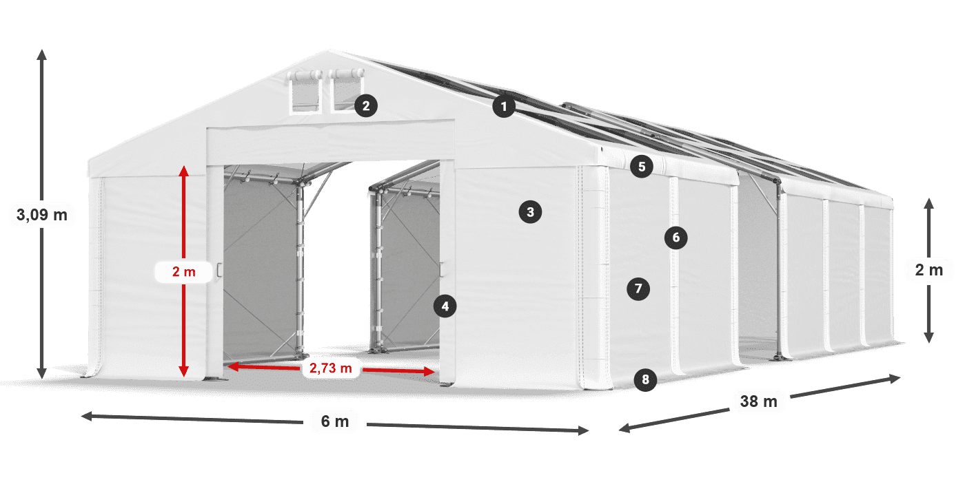 MMST 580 PVC légende 2m