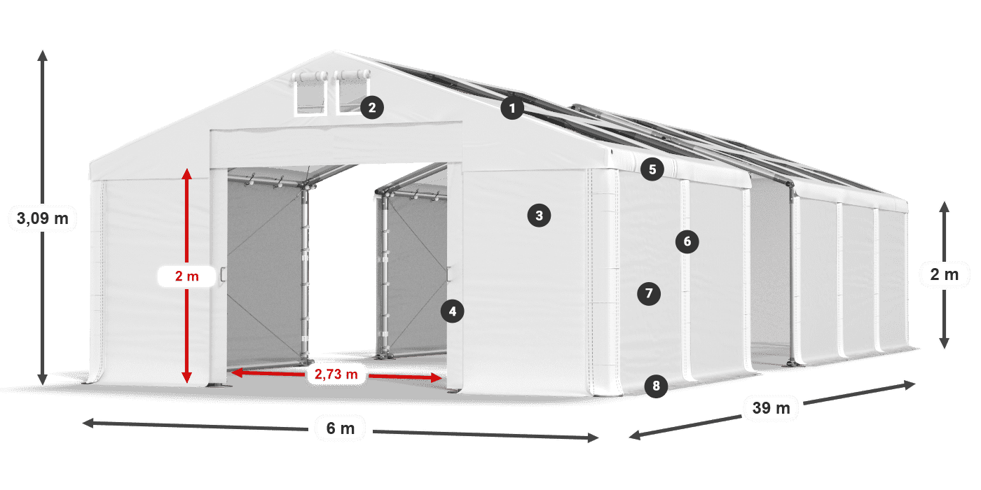 MMST 580 PVC légende 2m