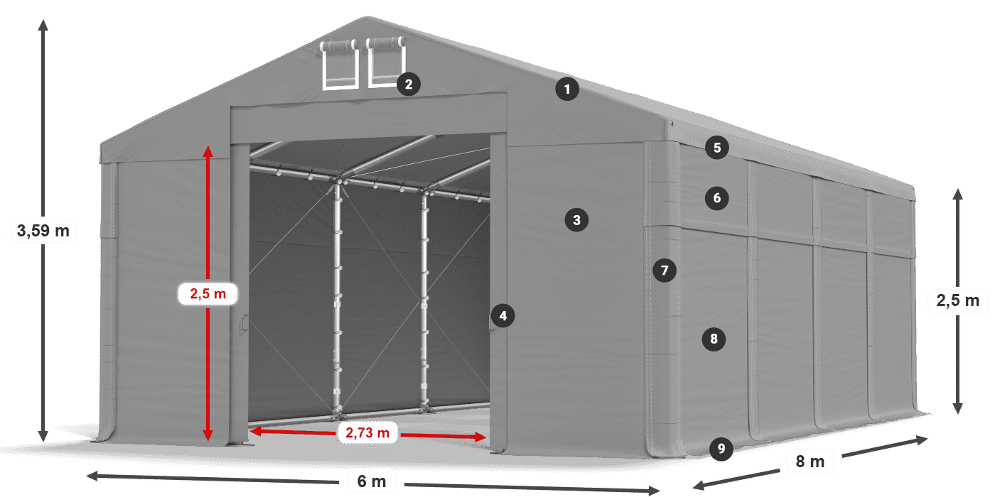 MFR 620 PVC légende 2,5m