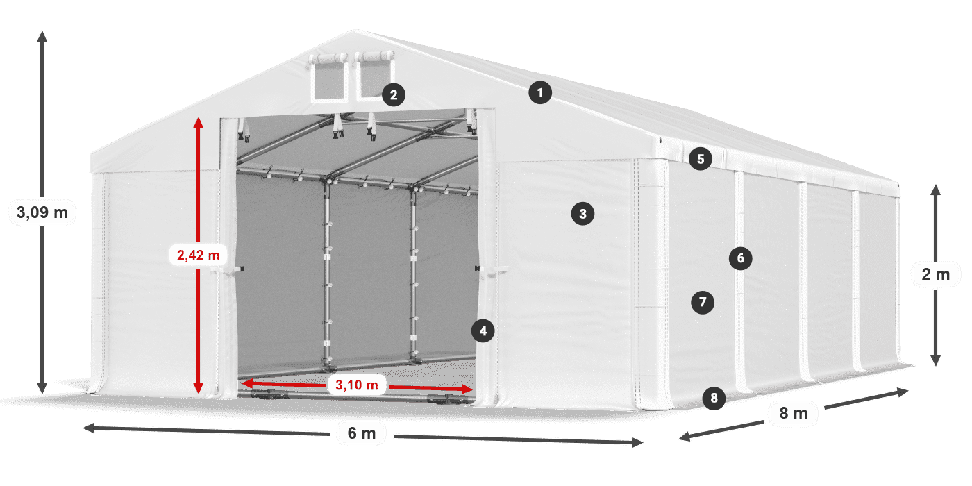 MFR 620 PVC légende 2m