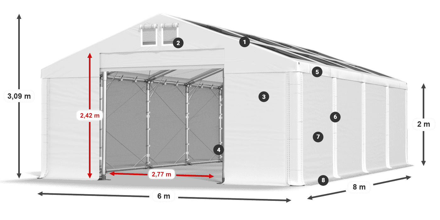 MMST 580 PVC légende 2m