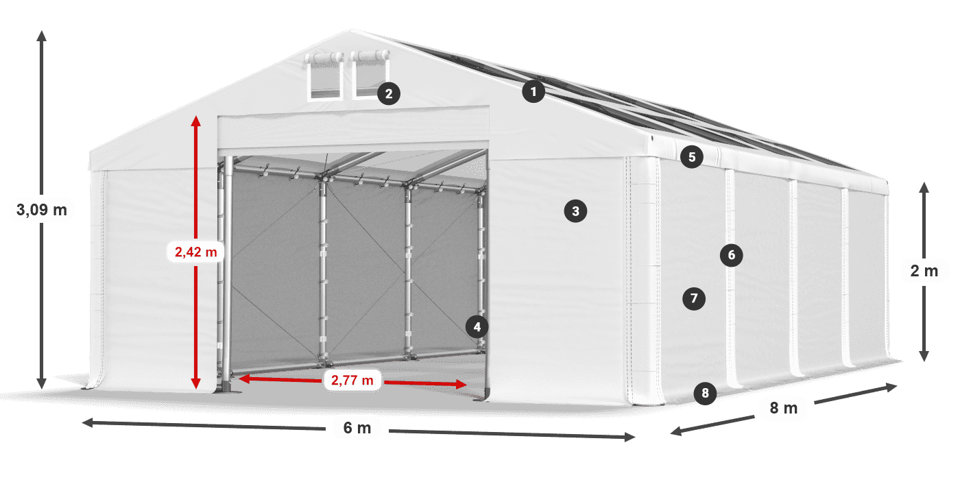 MMST 580 PVC légende 2m