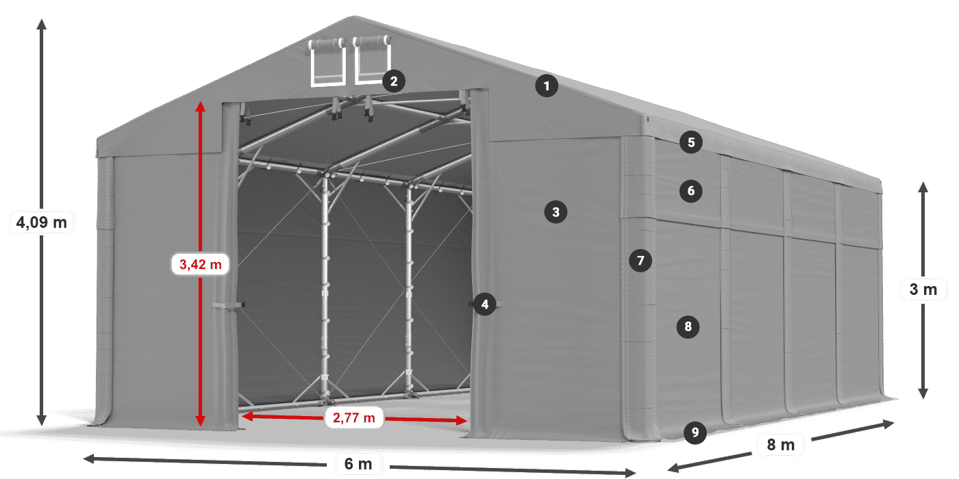 MFR 620 PVC légende 3m