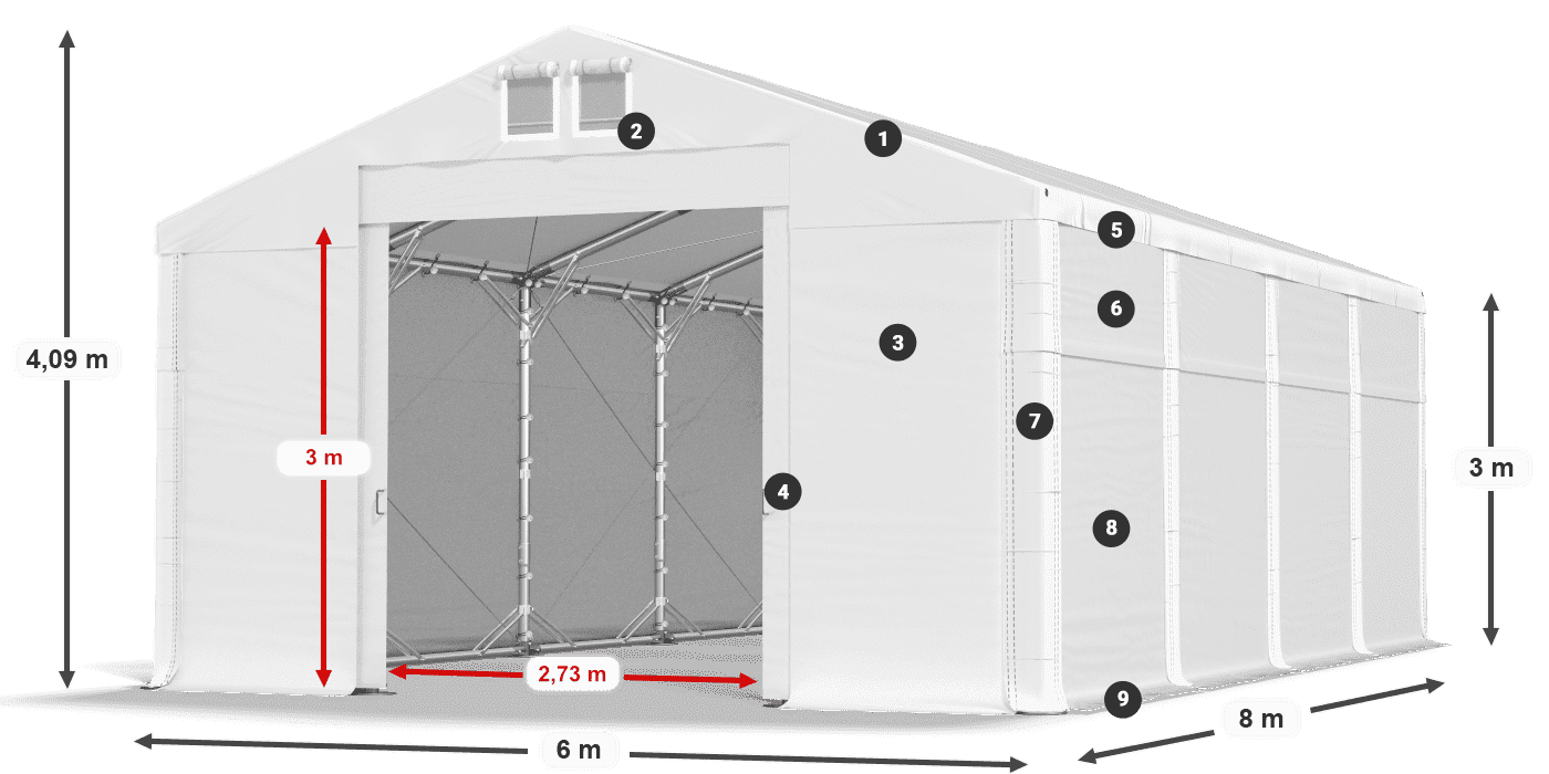 MFR 620 PVC légende 3m