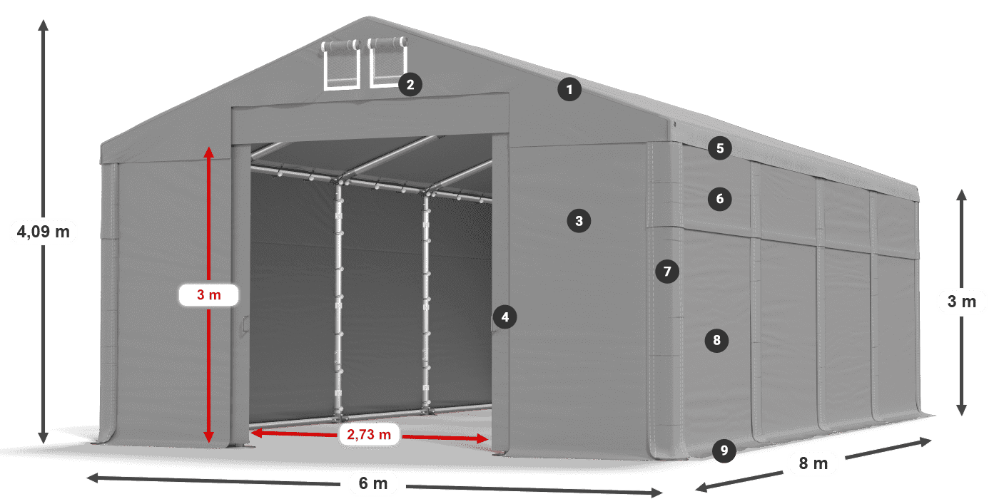 MFR 620 PVC légende 3m
