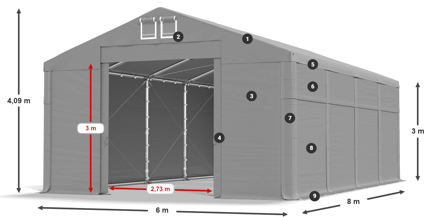 MFR 620 PVC légende 3m