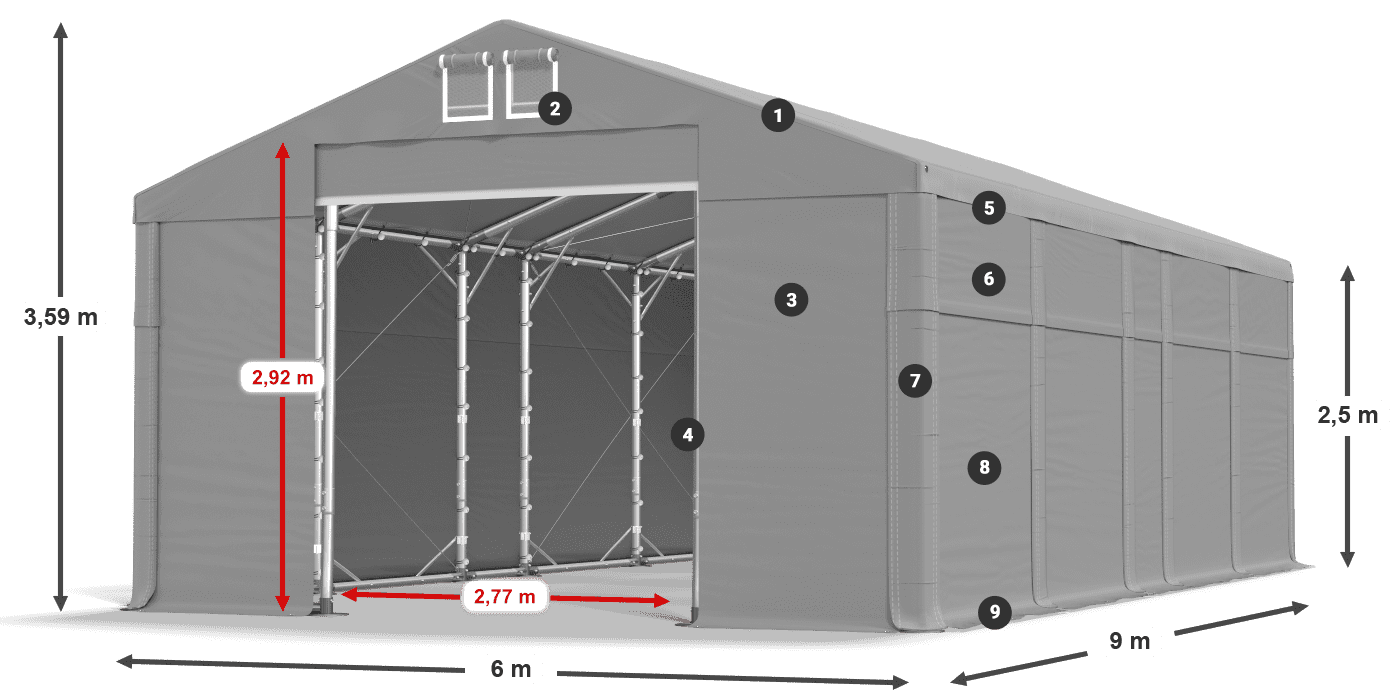 MFR 620 PVC légende 2,5m