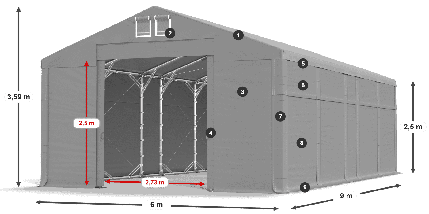 MFR 620 PVC légende 2,5m