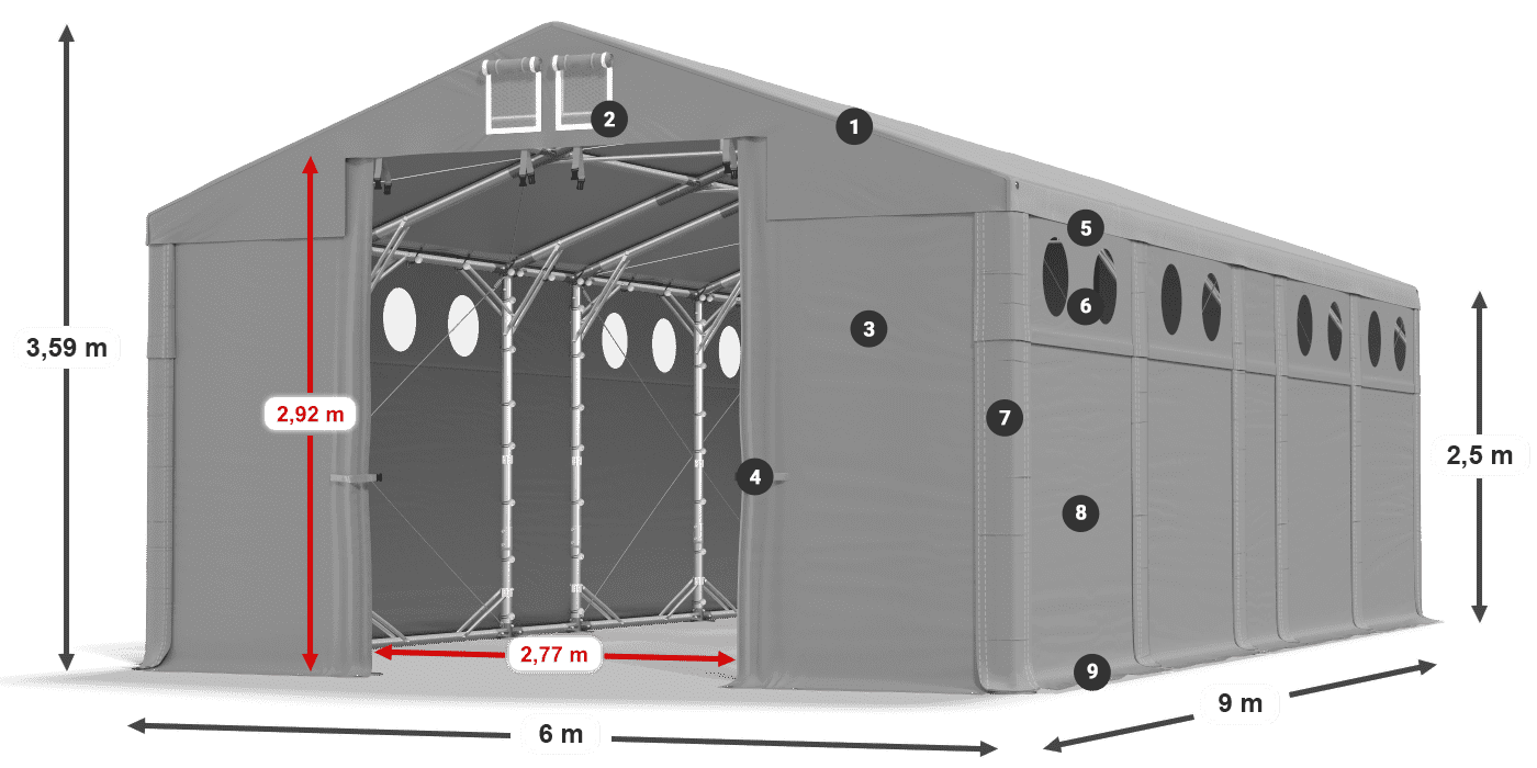MFRO 620 PVC légende 2,5m