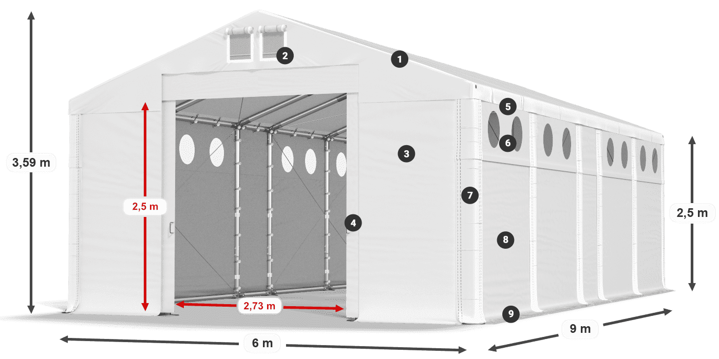 MFRO 620 PVC légende 2,5m