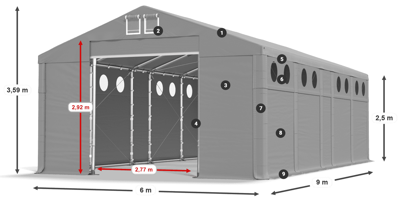 MFRO 620 PVC légende 2,5m
