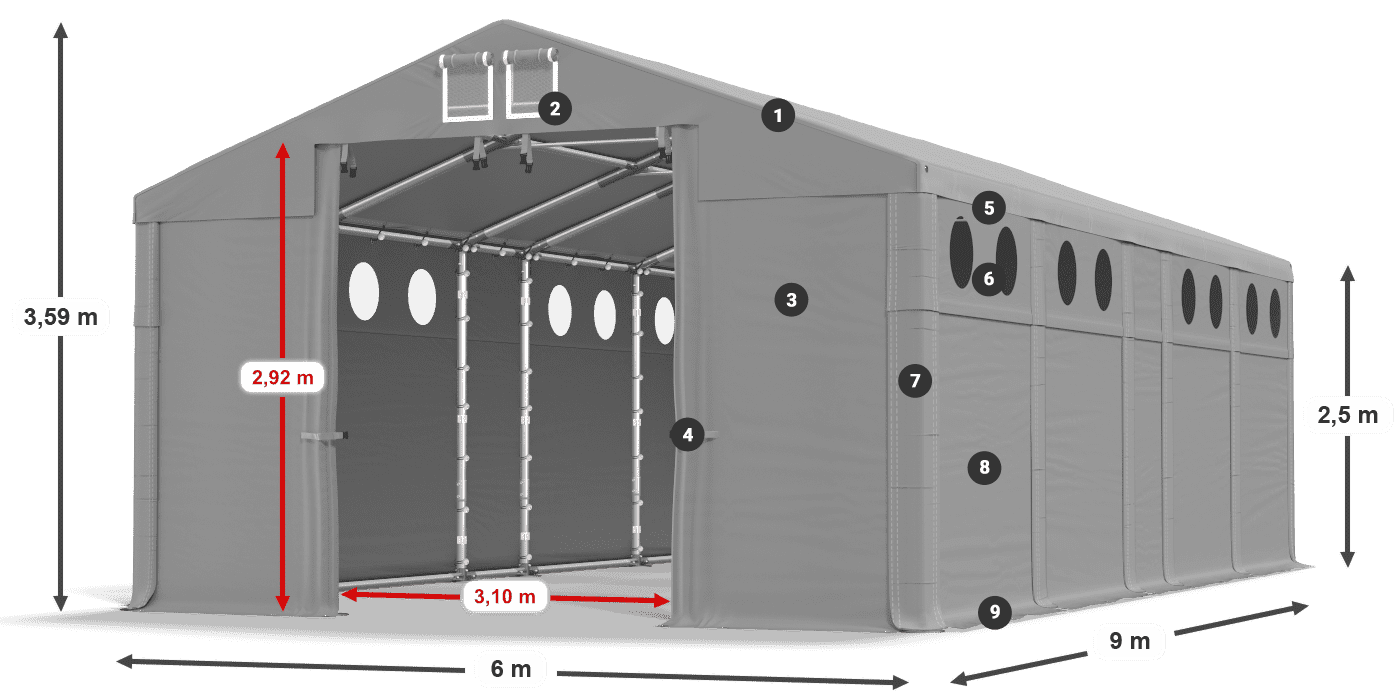 MMSO 580 PVC légende 2,5m