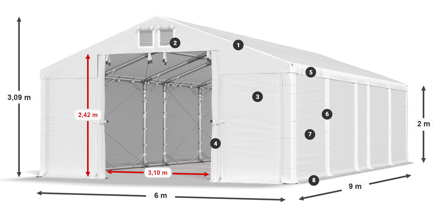 MFR 620 PVC légende 2m