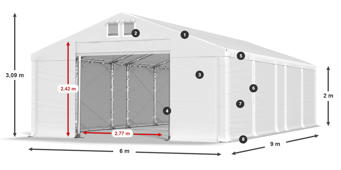 MFR 620 PVC légende 2m