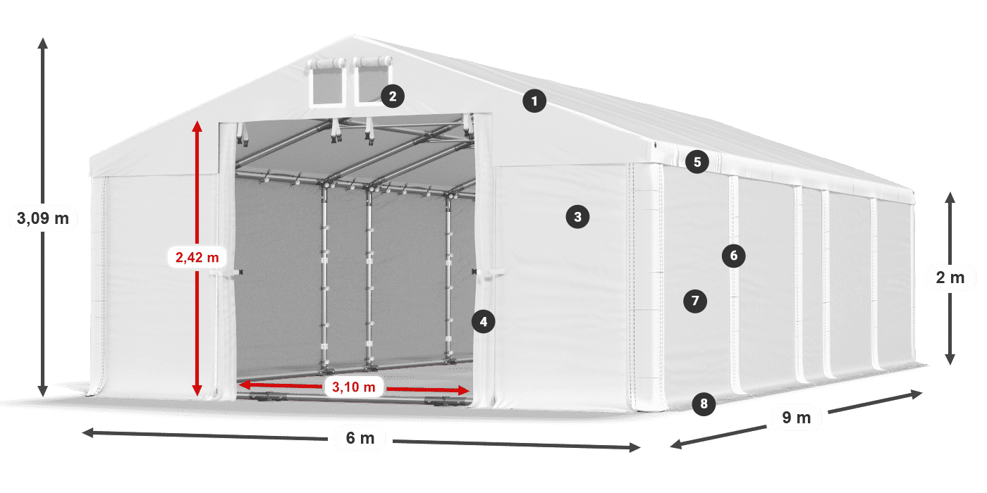 MFR 620 PVC légende 2m