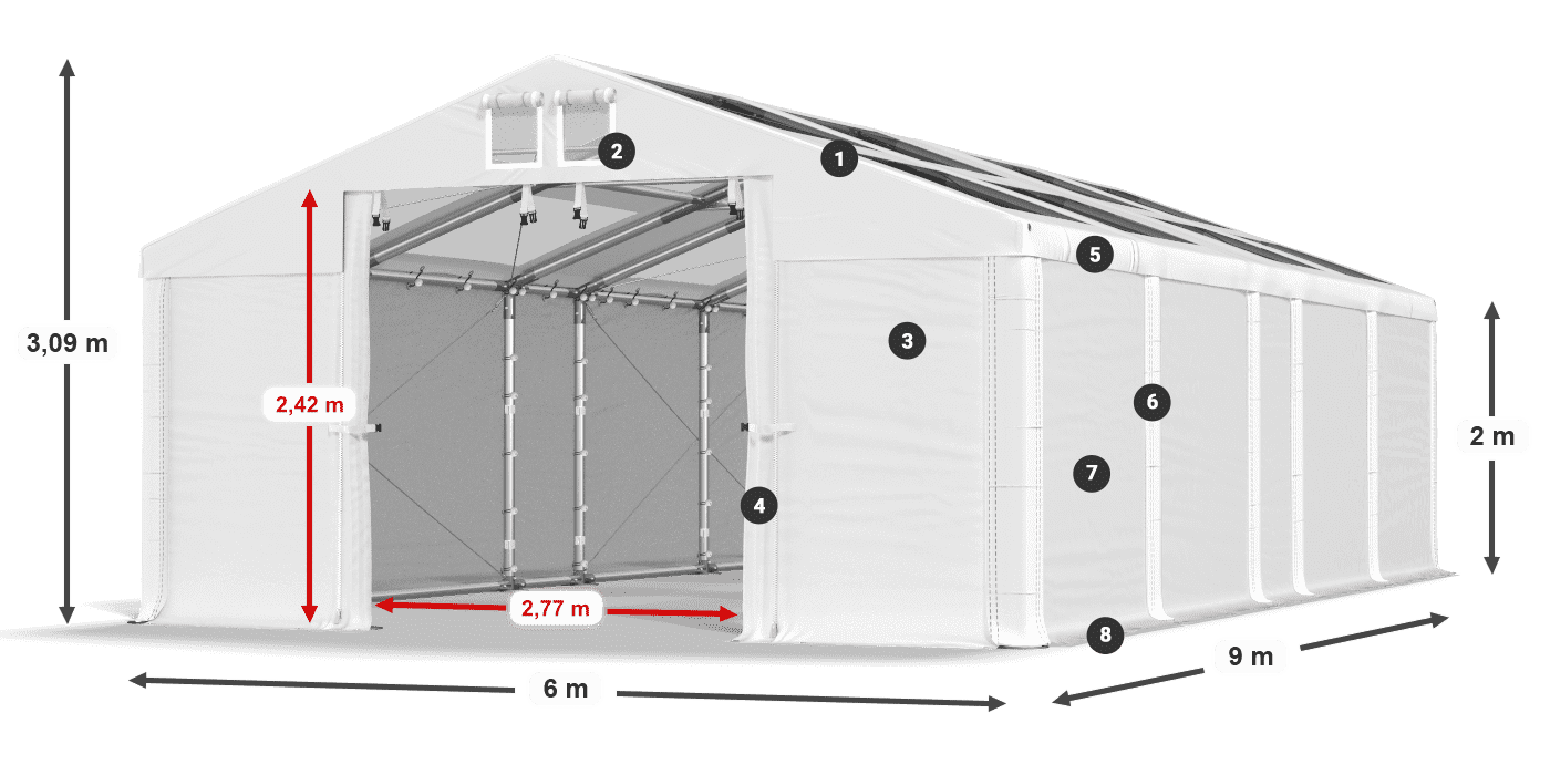 MMST 580 PVC légende 2m