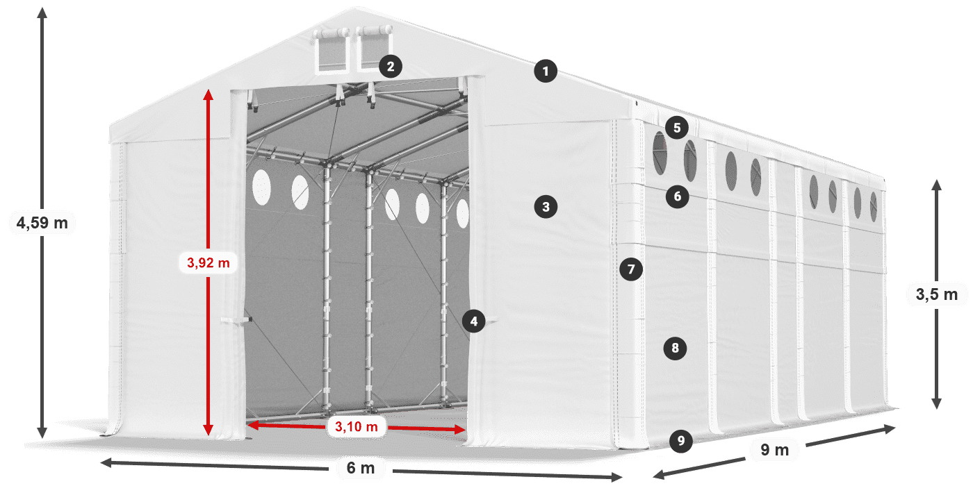 MFRO 620 PVC légende 3,5m